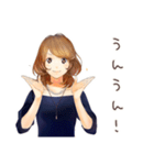 オトナ女子のきれいめお返事★毎日（個別スタンプ：21）