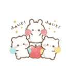 動くしろいこ組（個別スタンプ：19）