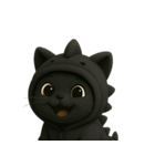 いたずら好きな黒猫のミッキー（個別スタンプ：7）