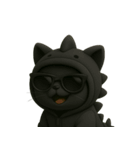 いたずら好きな黒猫のミッキー（個別スタンプ：9）