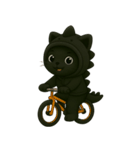 いたずら好きな黒猫のミッキー（個別スタンプ：16）