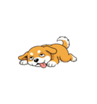 【暑さでバテてる犬 1】（個別スタンプ：5）