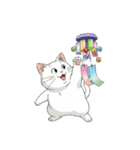 【扇風機と風鈴と猫】（個別スタンプ：8）