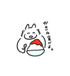 オオカミさんの夏と秋のスタンプ（個別スタンプ：10）