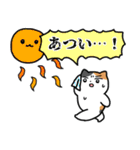 夏のミケネコ（個別スタンプ：1）