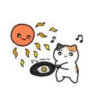 夏のミケネコ（個別スタンプ：24）