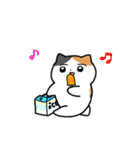 夏のミケネコ（個別スタンプ：32）