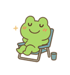 夏を楽しむカエルくん（個別スタンプ：5）