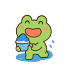 夏を楽しむカエルくん（個別スタンプ：10）