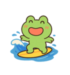 夏を楽しむカエルくん（個別スタンプ：12）