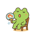 夏を楽しむカエルくん（個別スタンプ：16）