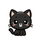 [アレンジ用]クロネコのマー（個別スタンプ：3）