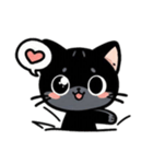 [アレンジ用]クロネコのリー（個別スタンプ：2）