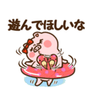 ハート耳のブタ♡女子。夏VER（個別スタンプ：6）
