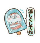 ハート耳のブタ♡女子。夏VER（個別スタンプ：17）
