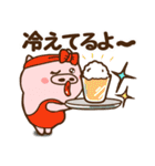 ハート耳のブタ♡女子。夏VER（個別スタンプ：29）