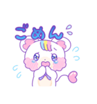 毎日使いやすい！ ぽわくまちゃん パート1（個別スタンプ：4）
