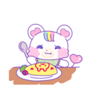 毎日使いやすい！ ぽわくまちゃん パート1（個別スタンプ：5）