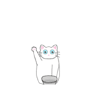 ほわいときゃっとの日常（個別スタンプ：7）