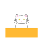 ほわいときゃっとの日常（個別スタンプ：8）