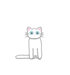 ほわいときゃっとの日常（個別スタンプ：9）