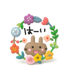 POPなうさぎさん✳︎夏のスタンプ✳︎暑いね（個別スタンプ：7）