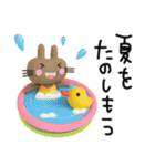 POPなうさぎさん✳︎夏のスタンプ✳︎暑いね（個別スタンプ：26）