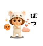 女の子の無難なスタンプ4（個別スタンプ：9）