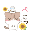 飛び出す！ねことシマエナガ 夏スタンプ2（個別スタンプ：13）