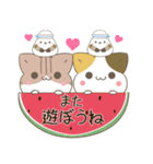 飛び出す！ねことシマエナガ 夏スタンプ2（個別スタンプ：22）