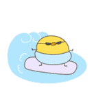 へんてこなヒヨコの暑すぎる夏（個別スタンプ：28）