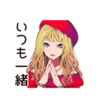 元気なキュートなオンニ応援★（個別スタンプ：23）