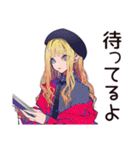 元気なキュートなオンニ応援★（個別スタンプ：36）