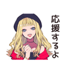 元気なキュートなオンニ応援★（個別スタンプ：37）