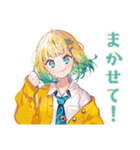 毎日使える★使いやすい女の子（個別スタンプ：5）