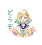 毎日使える★使いやすい女の子（個別スタンプ：8）