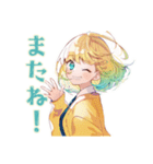 毎日使える★使いやすい女の子（個別スタンプ：14）