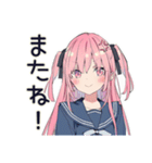 怒りマーク★げんきな女子高生（個別スタンプ：3）