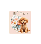 癒しのかわいいトイプードル（個別スタンプ：9）