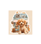 癒しのかわいいトイプードル（個別スタンプ：15）