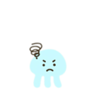 ふわふわクラゲの一言日本語（個別スタンプ：10）