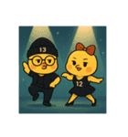 12番ちゃんと13番くん（個別スタンプ：14）