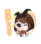 栗山莉緒のくりくりバニーちゃんスタンプ♡（個別スタンプ：2）