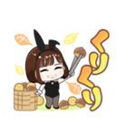栗山莉緒のくりくりバニーちゃんスタンプ♡（個別スタンプ：13）