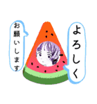 夏挨拶便利スタンプ（個別スタンプ：3）