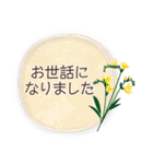 夏咲く花のフレーム挨拶スタンプ（個別スタンプ：27）