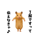 エッホエッホキンクマハムスター（個別スタンプ：1）