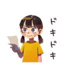 子ども（女の子）のはじめてのおつかい（個別スタンプ：5）