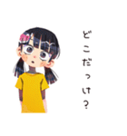 子ども（女の子）のはじめてのおつかい（個別スタンプ：7）