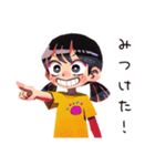 子ども（女の子）のはじめてのおつかい（個別スタンプ：8）